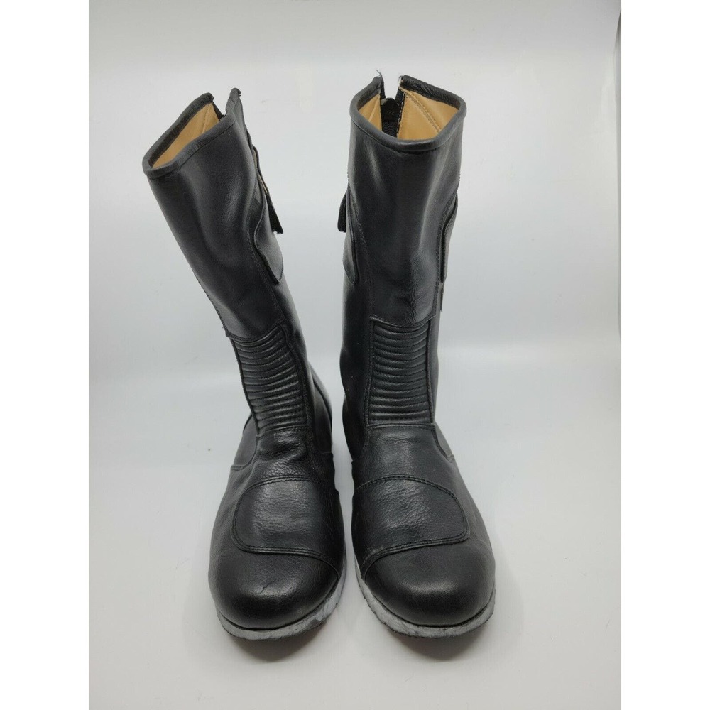 Vintage Fieldsheer Black Leather Motorcycle Biker Moto Boots Women's 7 - Picture 5 of 12